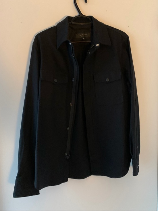 rag & bone Other - rag & bone Karl Nylon Zip Shirt Jacket Black